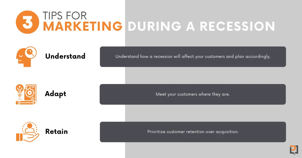 Three tips for marketing during a recession
